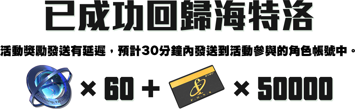 成功回歸獎勵